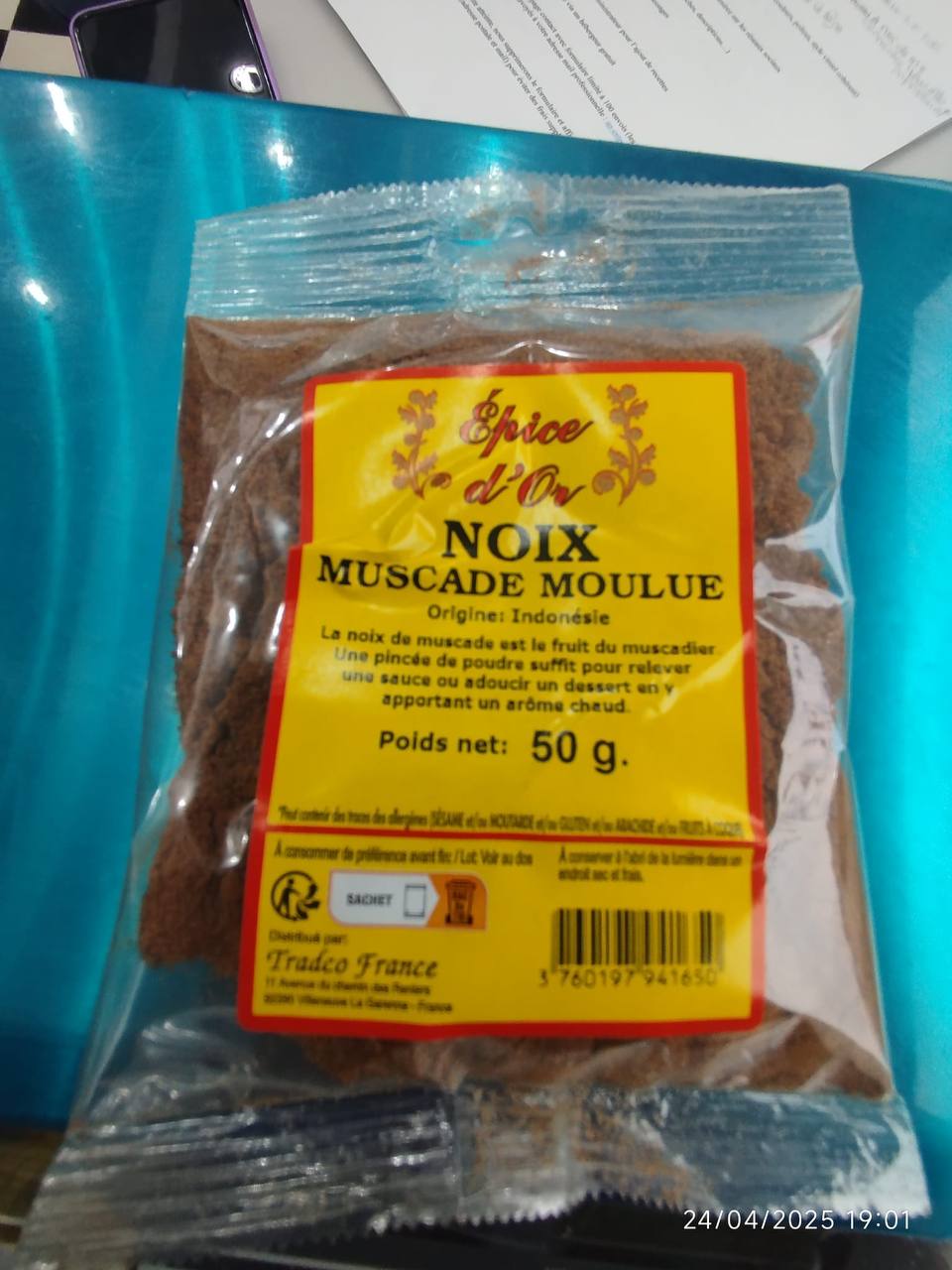 Noix de muscade moulue
