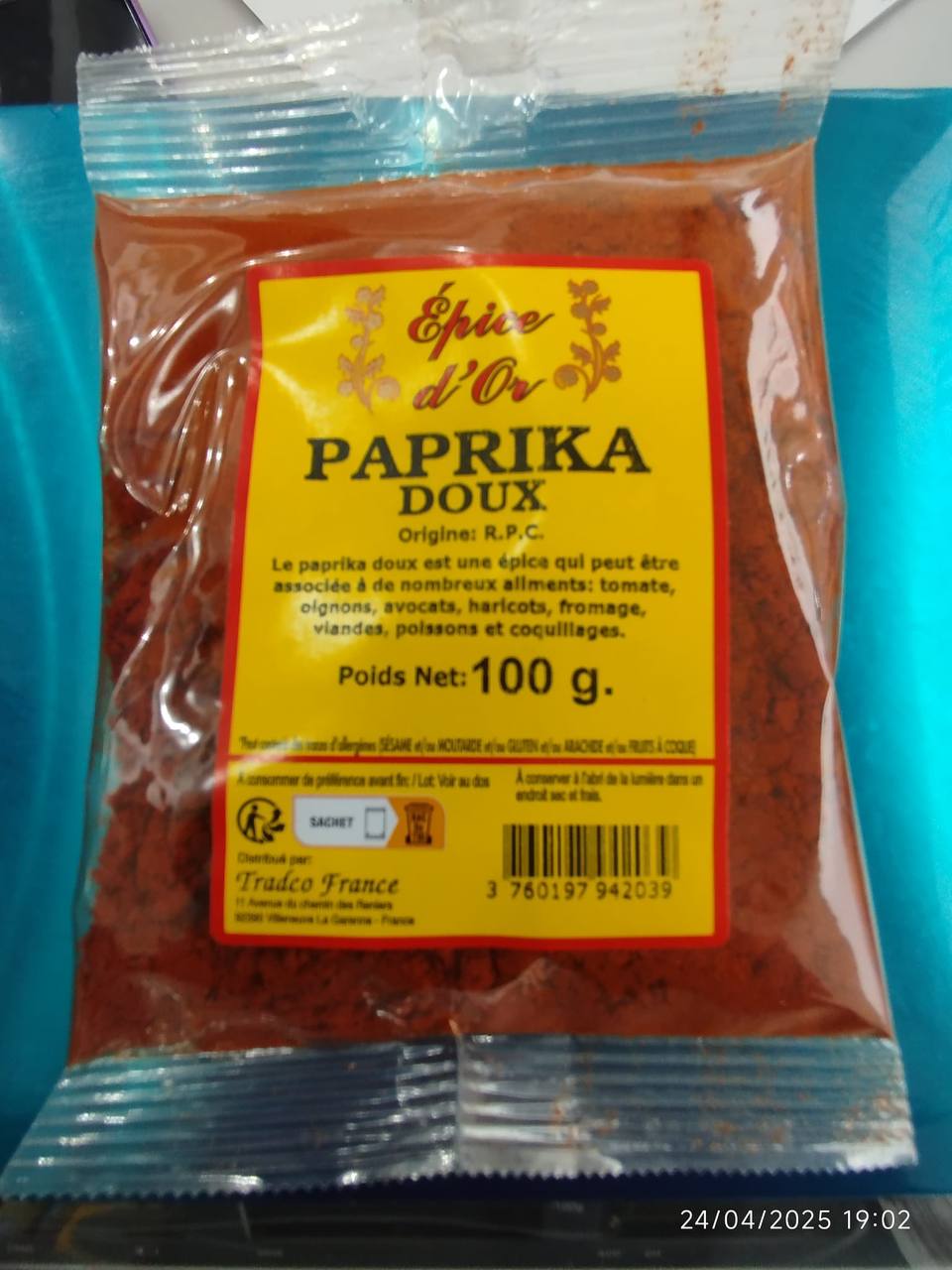Paprika doux
